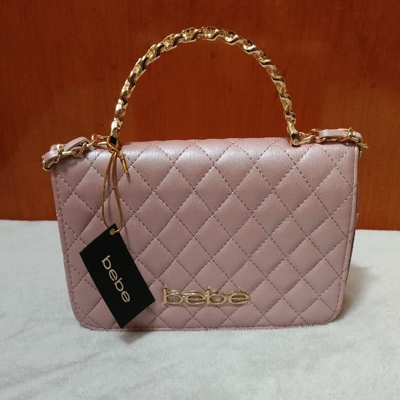 Bebe Pink Quilted Bag - Picture 3 of 7